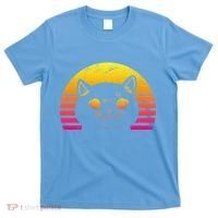 Cat Retro Sunset T-Shirt thumb 0