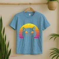 Cat Retro Sunset T-Shirt thumb 2