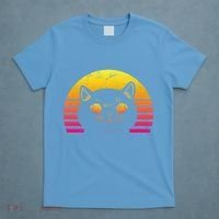 Cat Retro Sunset T-Shirt thumb 4