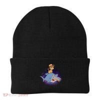 Cat Riding Shark Rainbow Bite Beanie thumb 0
