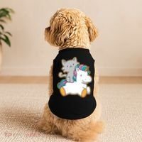 Cat Riding Unicorn Doggie Tank thumb 2