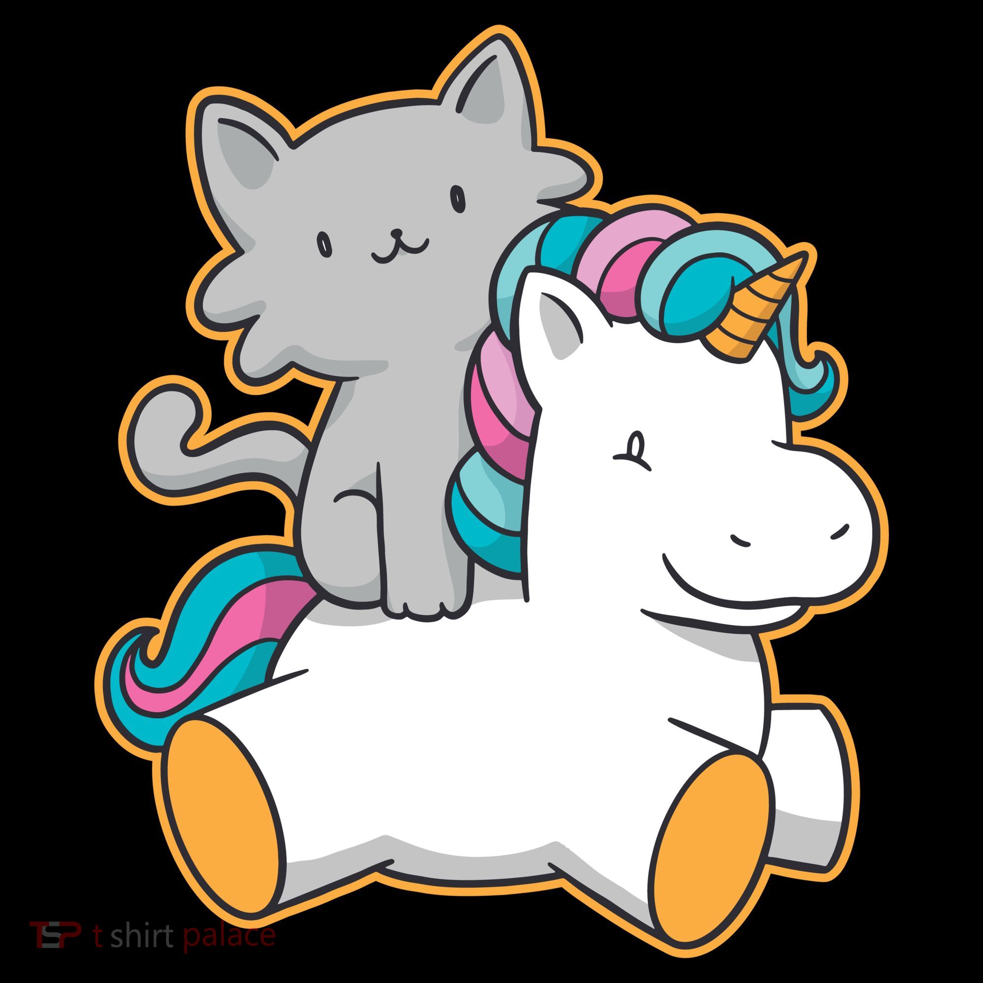 Cat Riding Unicorn Doggie Tank