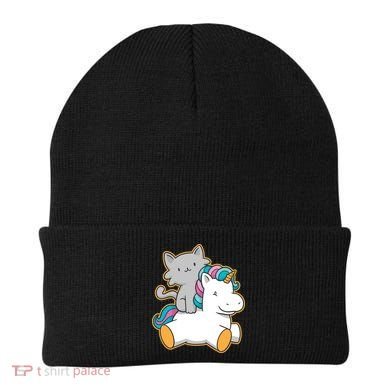 Cat Riding Unicorn Beanie
