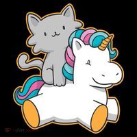 Cat Riding Unicorn Polo thumb 3
