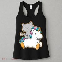 Cat Riding Unicorn Women's Tank Top thumb 3