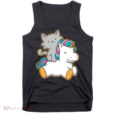 Cat Riding Unicorn Tank Top