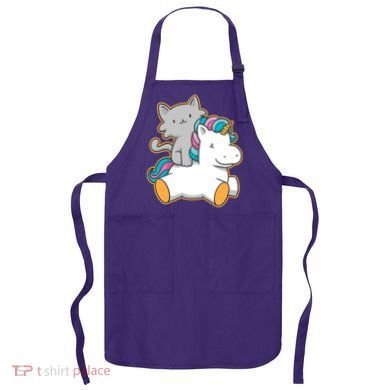 Cat Riding Unicorn Apron