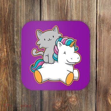Cat Riding Unicorn Coaster