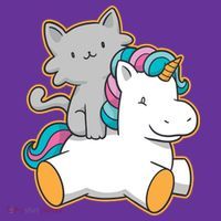 Cat Riding Unicorn Toddler T-Shirt thumb 4
