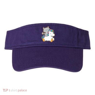 Cat Riding Unicorn Visor
