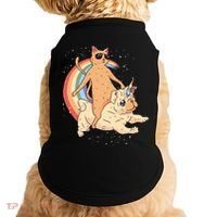Cat Riding Unidog Funny Dog Unicorn Doggie Tank thumb 0