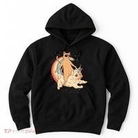 Cat Riding Unidog Funny Dog Unicorn Hoodie thumb 0