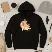 Cat Riding Unidog Funny Dog Unicorn Hoodie thumb 3