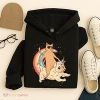 Cat Riding Unidog Funny Dog Unicorn Hoodie thumb 4