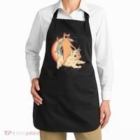 Cat Riding Unidog Funny Dog Unicorn Apron thumb 2