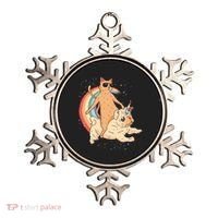 Cat Riding Unidog Funny Dog Unicorn Ornament thumb 0