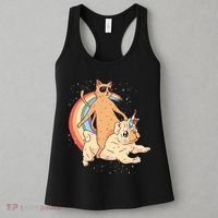 Cat Riding Unidog Funny Dog Unicorn Women's Tank Top thumb 3