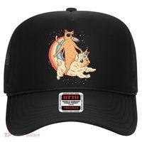 Cat Riding Unidog Funny Dog Unicorn Hat thumb 0