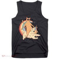 Cat Riding Unidog Funny Dog Unicorn Tank Top thumb 0