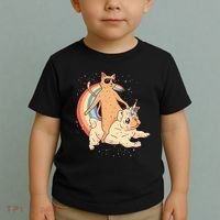 Cat Riding Unidog Funny Dog Unicorn Toddler T-Shirt thumb 2