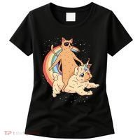 Cat Riding Unidog Funny Dog Unicorn Women's T-Shirt thumb 0