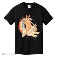 Cat Riding Unidog Funny Dog Unicorn Kids T-Shirt thumb 0