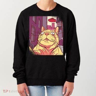 Cat Selfie Funny Women's Sweatshirt