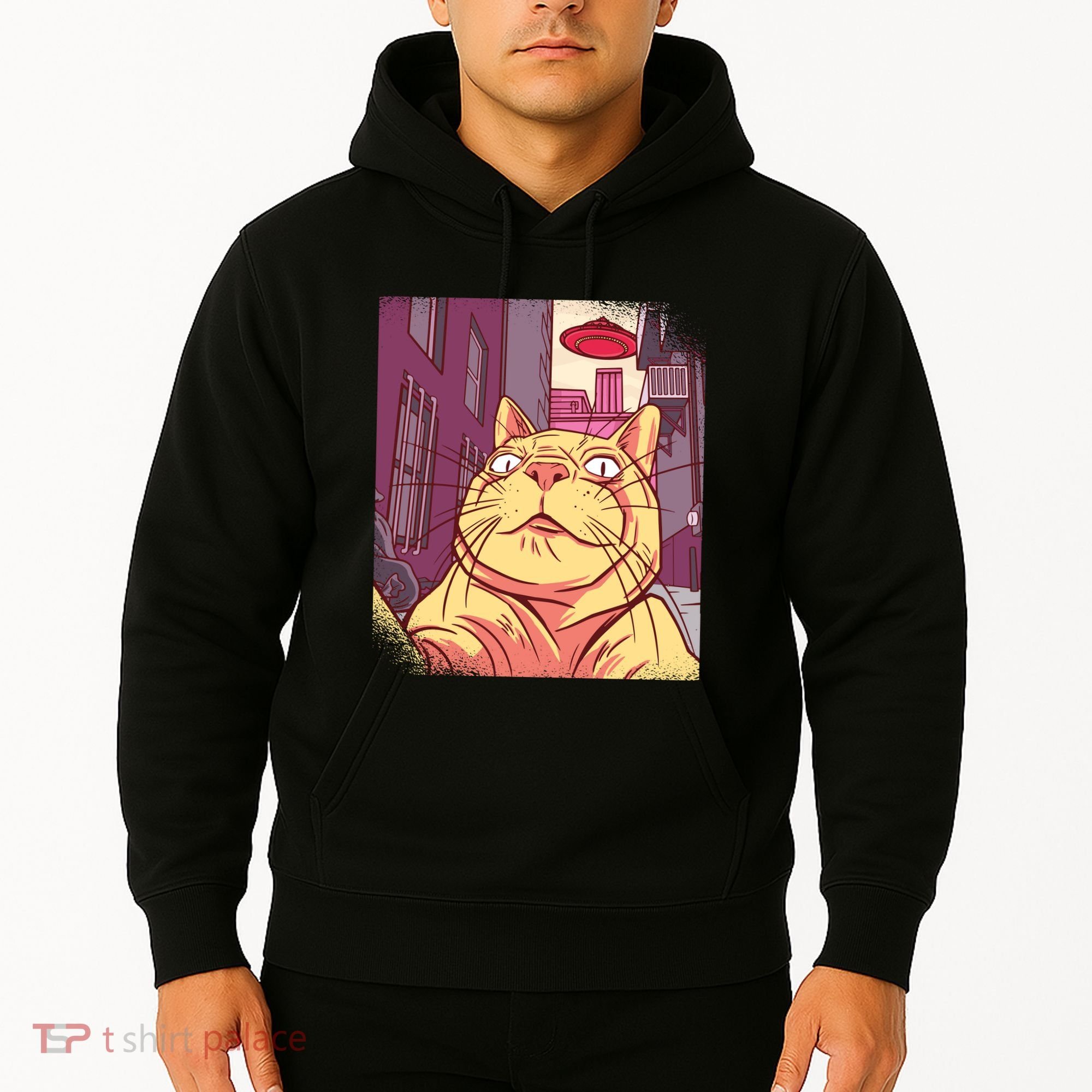 Cat Selfie Funny Hoodie