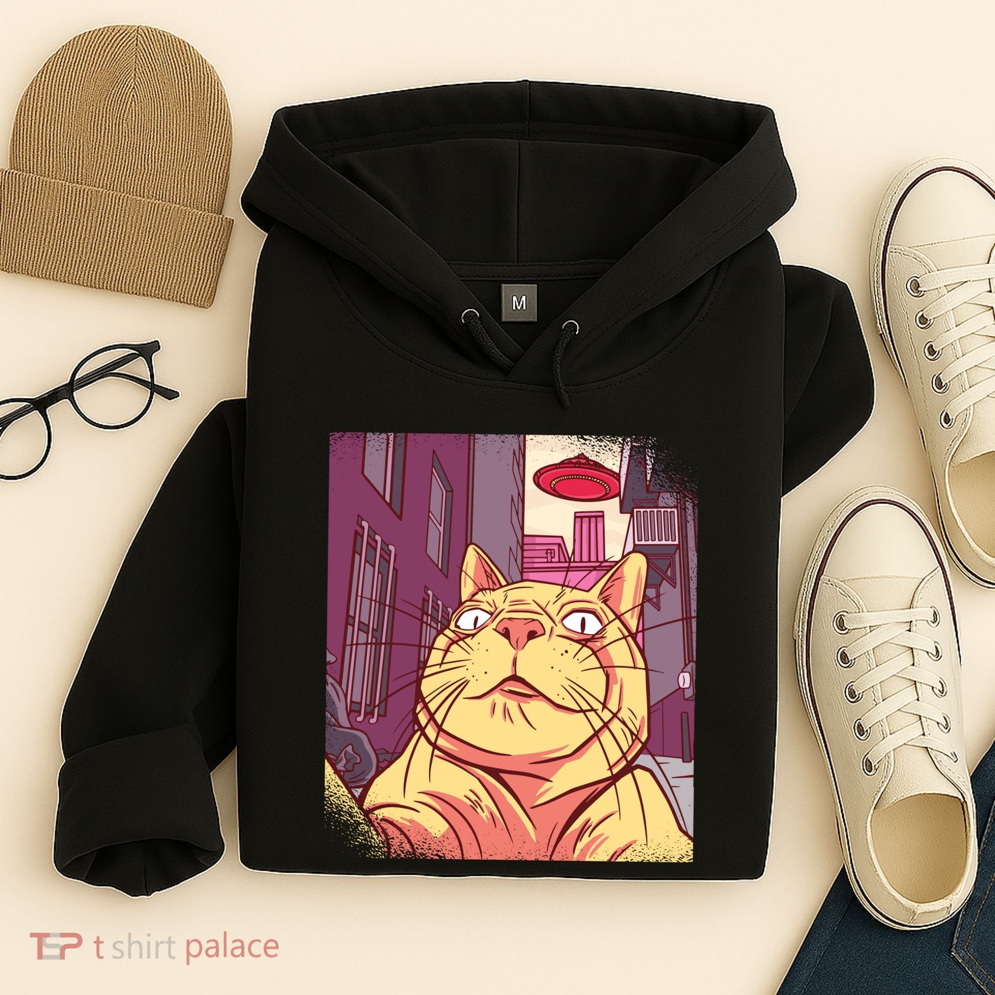 Cat Selfie Funny Hoodie