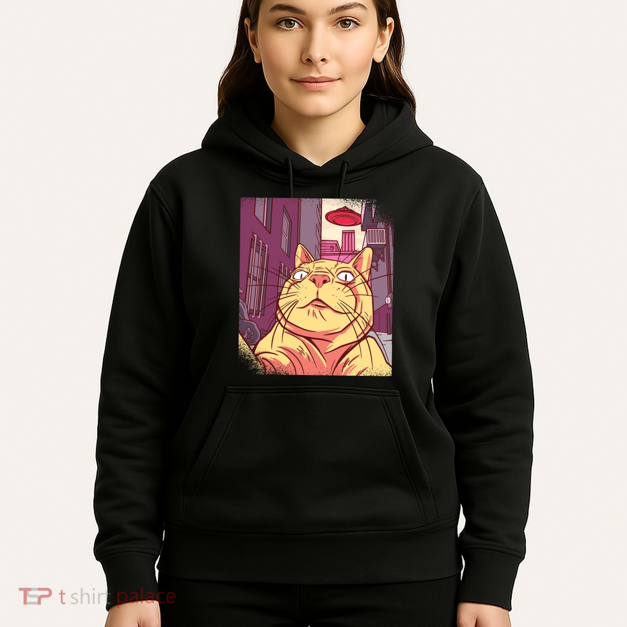 Cat Selfie Funny Hoodie