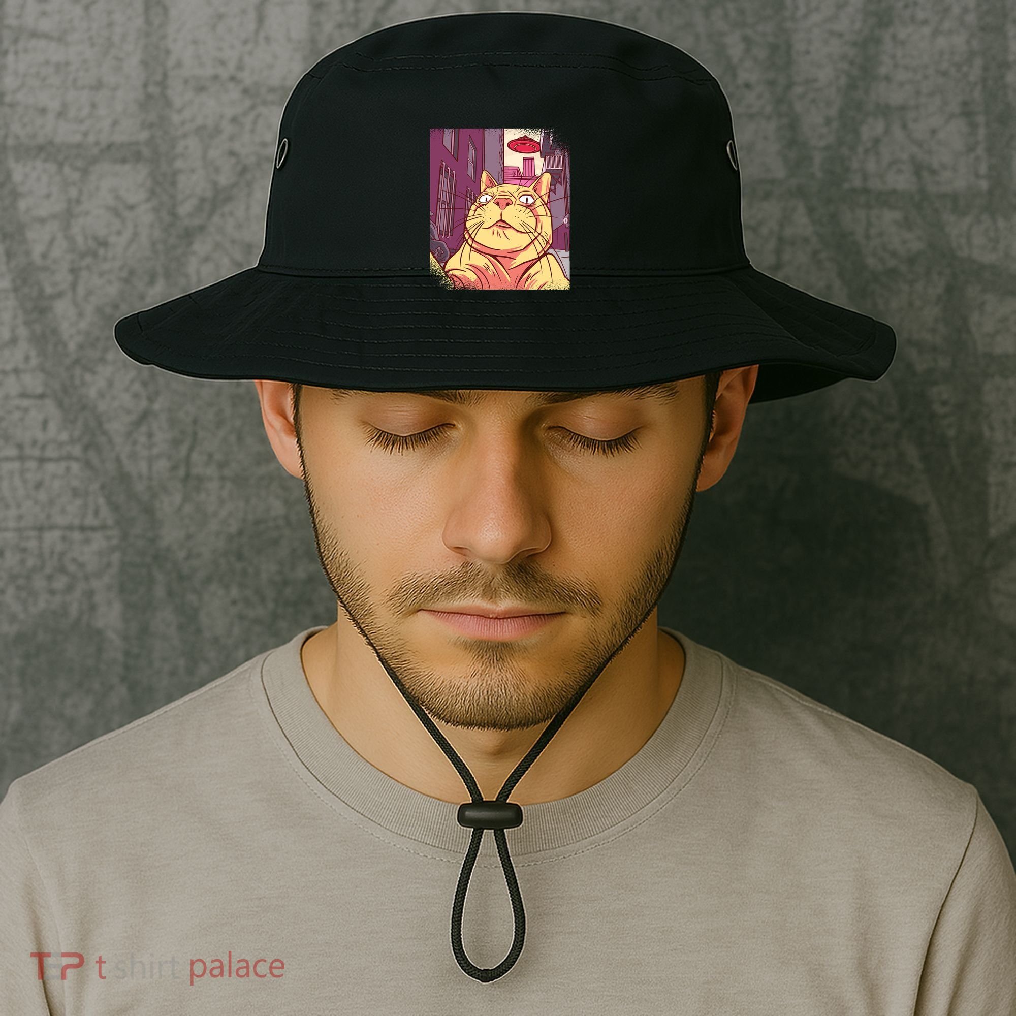 Cat Selfie Funny Bucket Hat