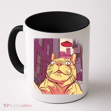 Cat Selfie Funny Coffee Mug