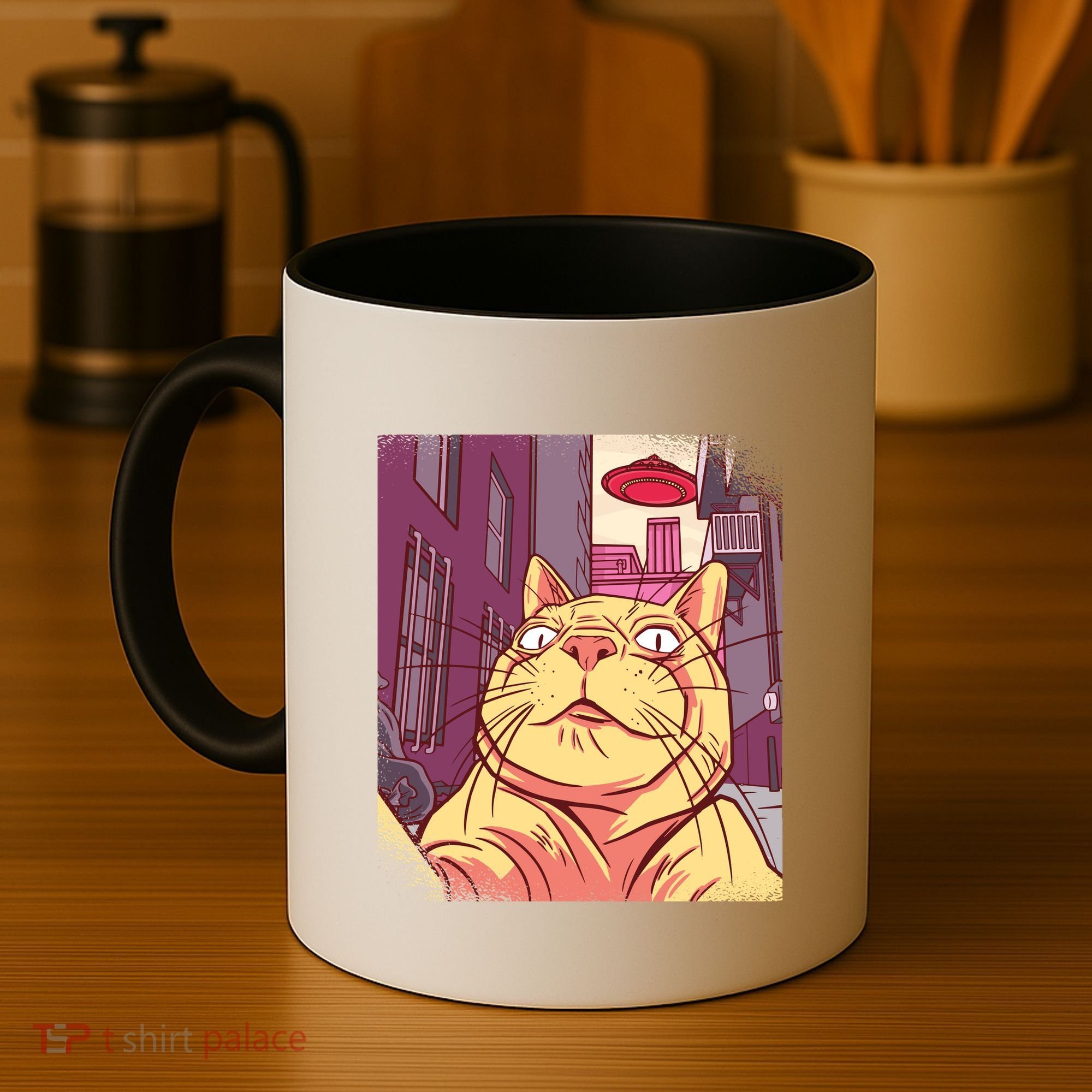 Cat Selfie Funny Coffee Mug