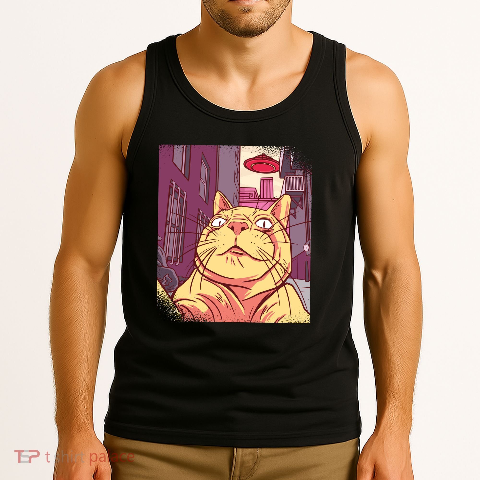 Cat Selfie Funny Tank Top