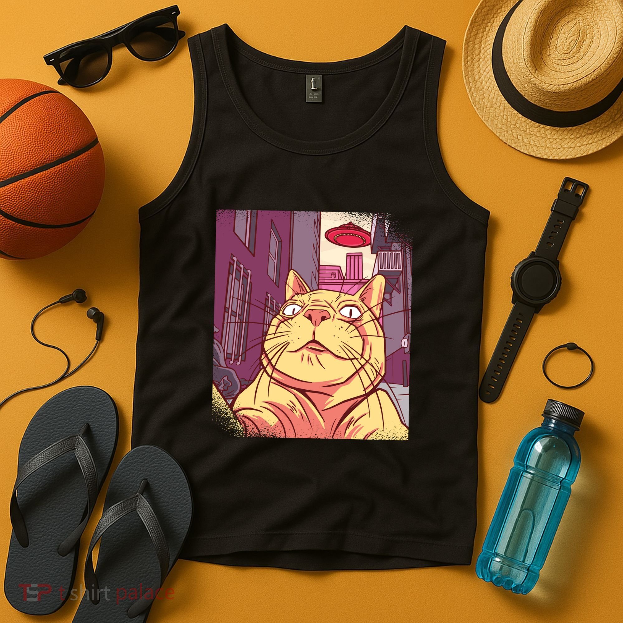 Cat Selfie Funny Tank Top