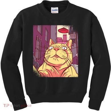 Cat Selfie Funny Kids Sweatshirt