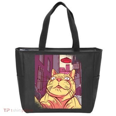 Cat Selfie Funny Tote Bag
