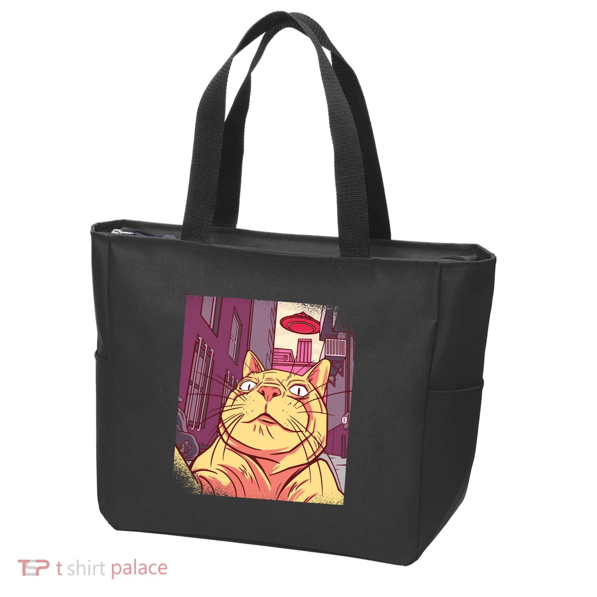 Cat Selfie Funny Tote Bag