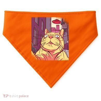 Cat Selfie Funny USA-Made Doggie Bandana