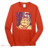 Cat Selfie Funny Long Sleeve Shirt thumb 0
