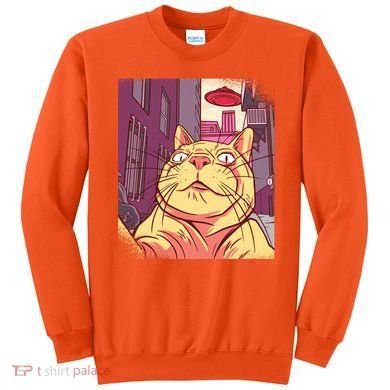 Cat Selfie Funny Sweatshirt