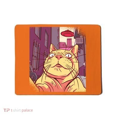 Cat Selfie Funny Mousepad