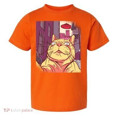 Cat Selfie Funny Toddler T-Shirt