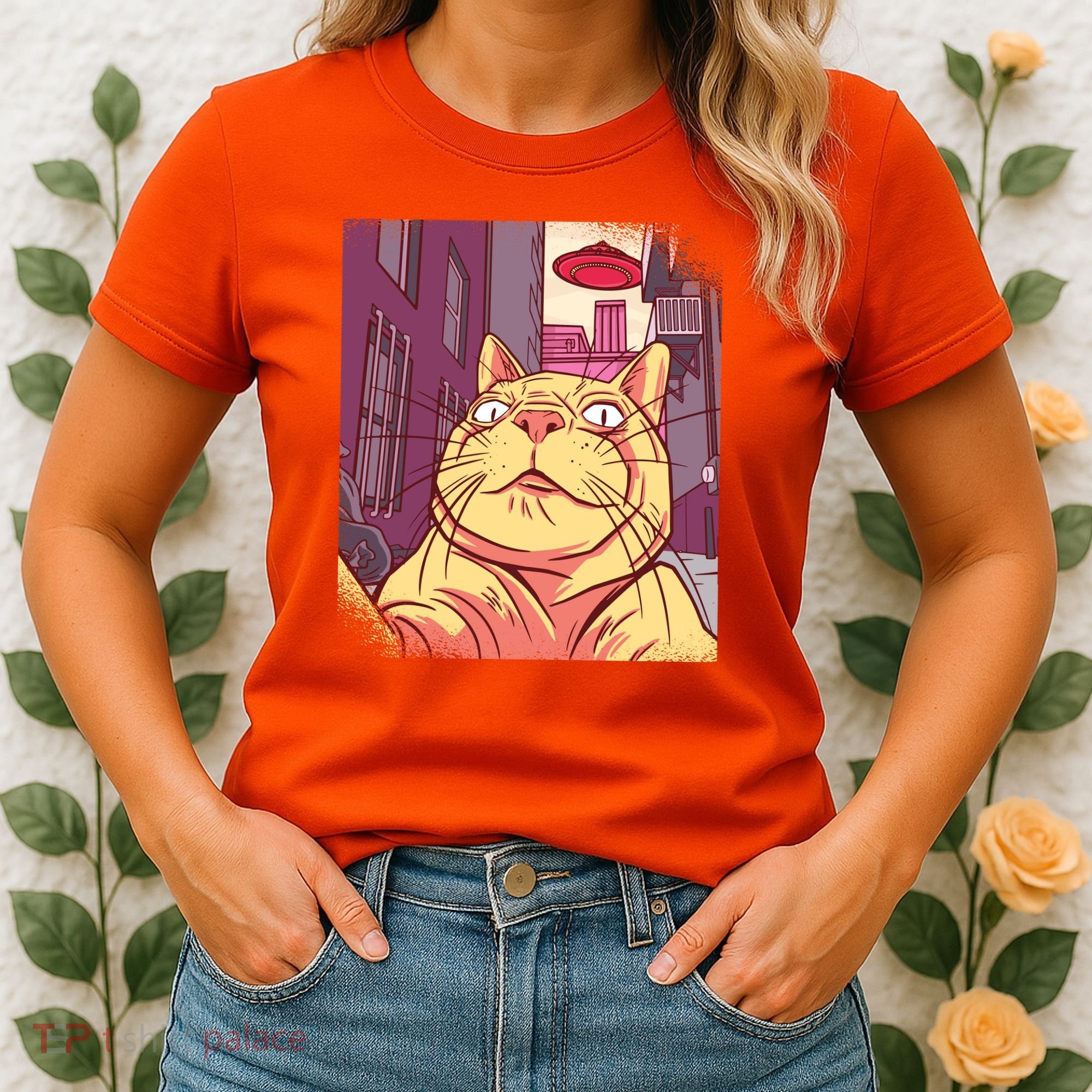 Cat Selfie Funny Women's T-Shirt