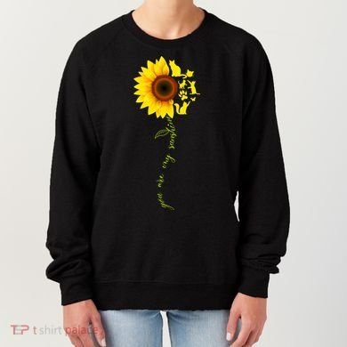 Cat Sunflower Sunshine Women's Sweatshirt