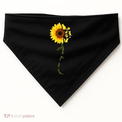 Cat Sunflower Sunshine USA-Made Doggie Bandana