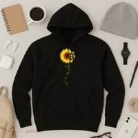 Cat Sunflower Sunshine Hoodie thumb 3