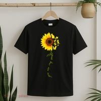 Cat Sunflower Sunshine T-Shirt thumb 2