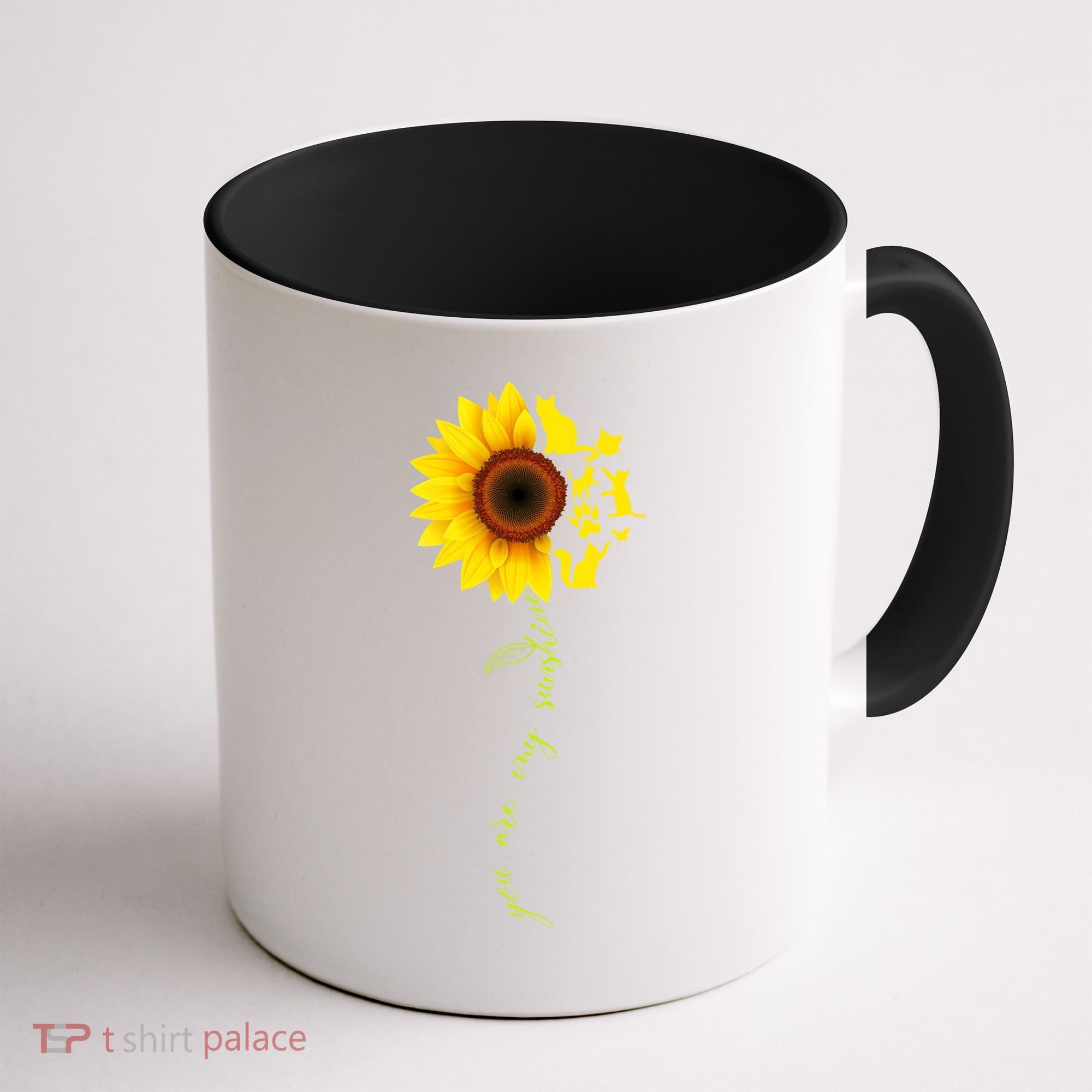 Cat Sunflower Sunshine Coffee Mug