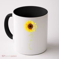 Cat Sunflower Sunshine Coffee Mug thumb 0